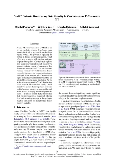ConECT Dataset: Overcoming Data Scarcity in Context-Aware E-Commerce MT