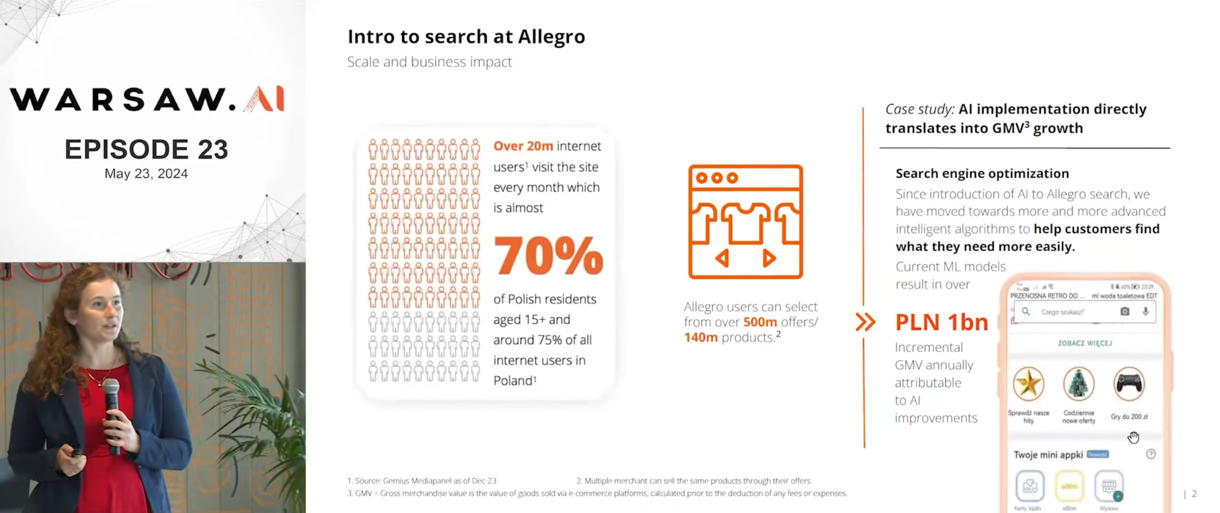Dense Retrieval for Allegro Search Engine